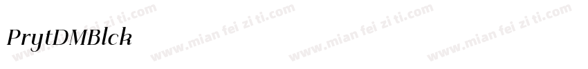 Priyati DEMO Black字体转换
